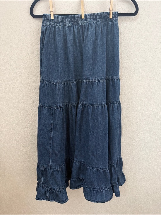 American Eagle Outfitters Dresses & Skirts - American Eagle Outfitters Denim Tiered Maxi Skirt Size XS